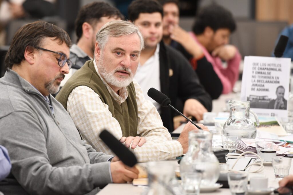 Secretario de Turismo de UPSA durante su intervención en un encuentro de la Rueda en defensa del turismo social.